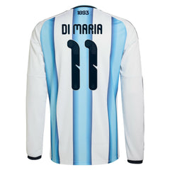 Angel Di Maria Argentina National Team 2026 Home Replica Long Sleeve Jersey White | Adidas cheap