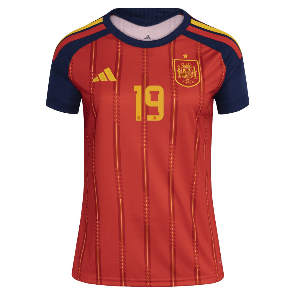 Lamine Yamal Spain National Team Women's 2026 Home Replica Jersey Red | Adidas Online