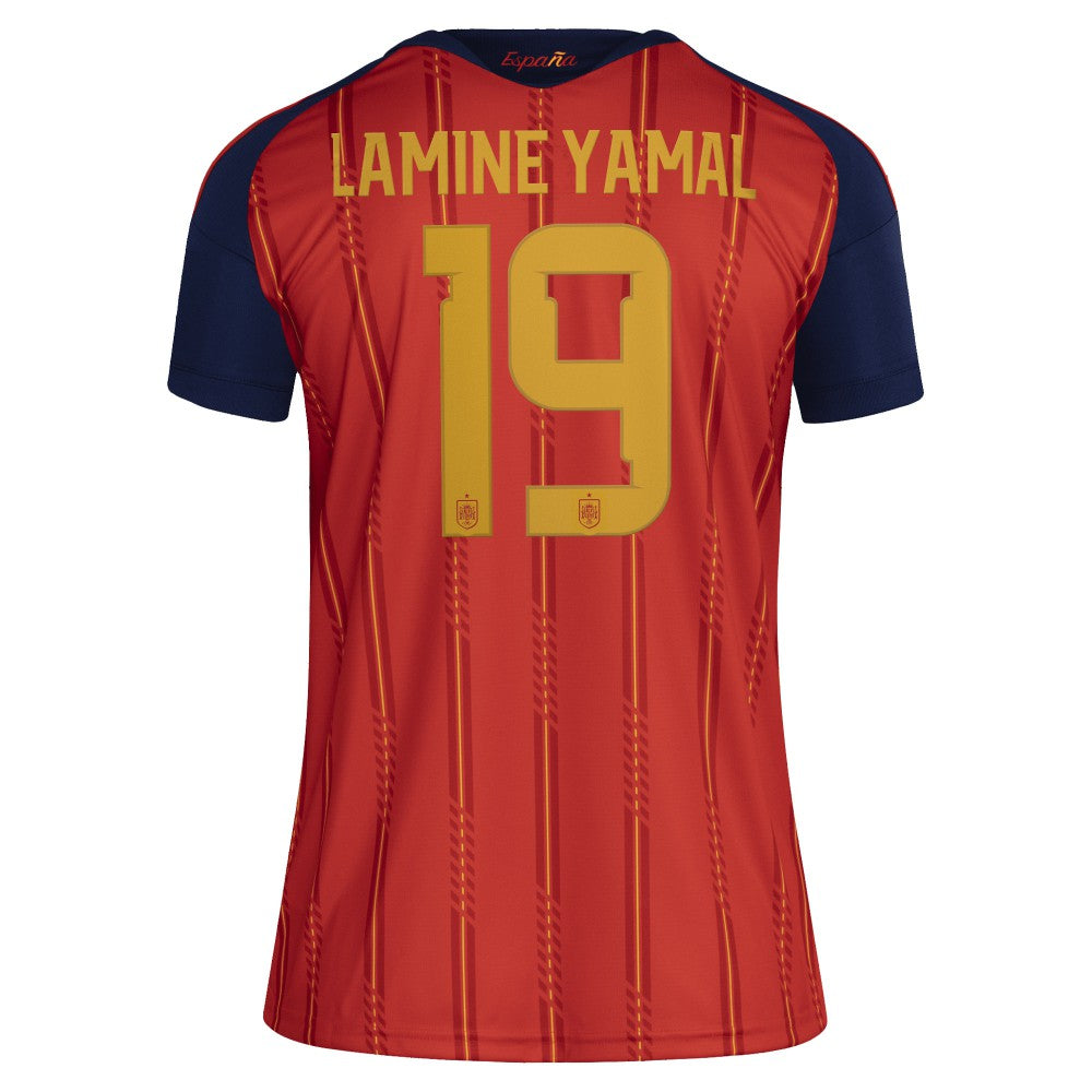 Lamine Yamal Spain National Team Women's 2026 Home Replica Jersey Red | Adidas Online