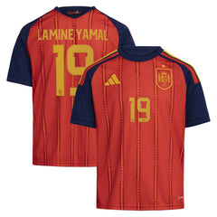 Lamine Yamal Spain National Team Youth 2026 Home Replica Jersey Red | Adidas online
