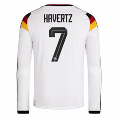 Kai Havertz Germany National Team 2026 Home Replica Long Sleeve Jersey White | Adidas Online