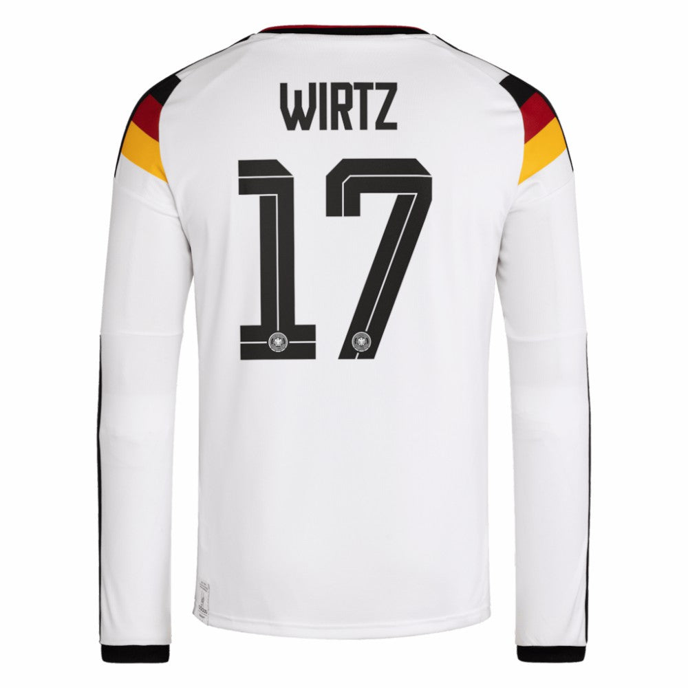 Florian Wirtz Germany National Team 2026 Home Replica Long Sleeve Jersey White | Adidas online