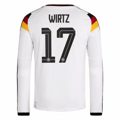 Florian Wirtz Germany National Team 2026 Home Replica Long Sleeve Jersey White | Adidas online