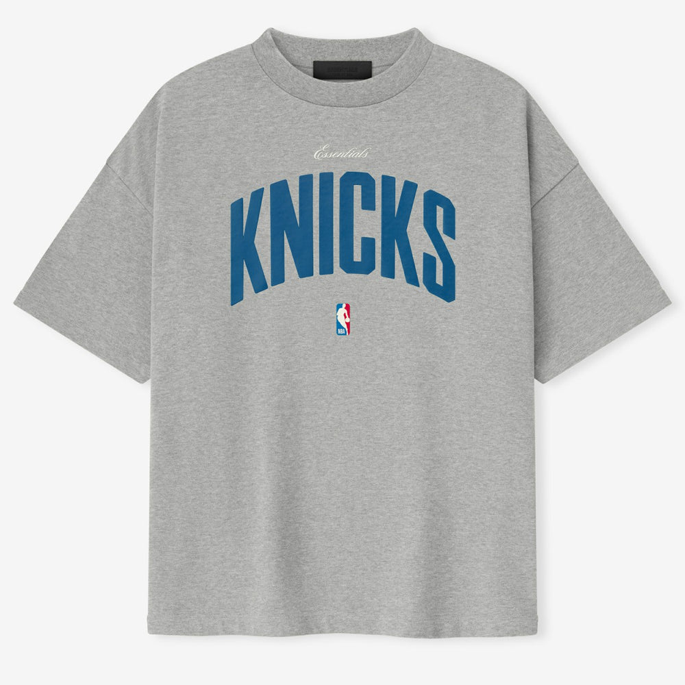 New York Knicks Fear of God x NBA Unisex 90's T-Shirt Heather Gray - NBA