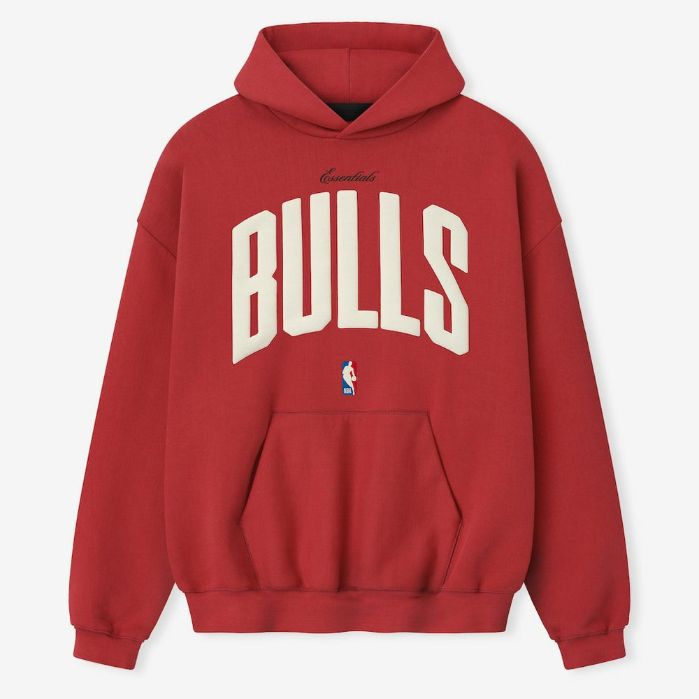 Chicago Bulls Fear of God x NBA Unisex 90's Hoodie Red - NBA