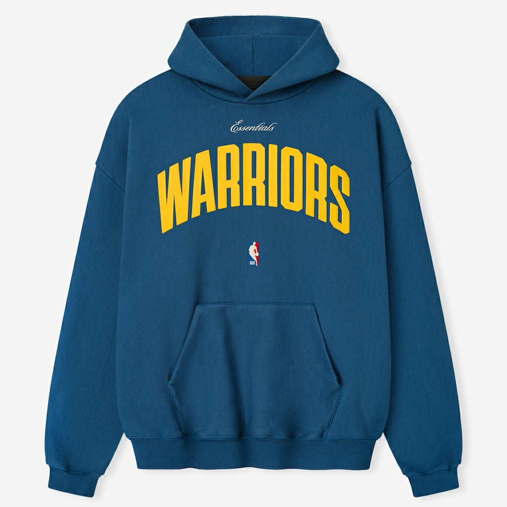 Golden State Warriors Fear of God x NBA Unisex 90's Hoodie Blue - NBA