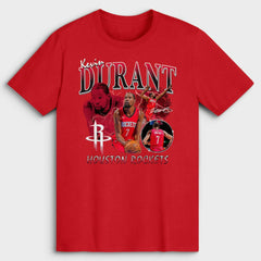 Kevin Durant Houston Rockets Player Collage T-Shirt Red - NBA
