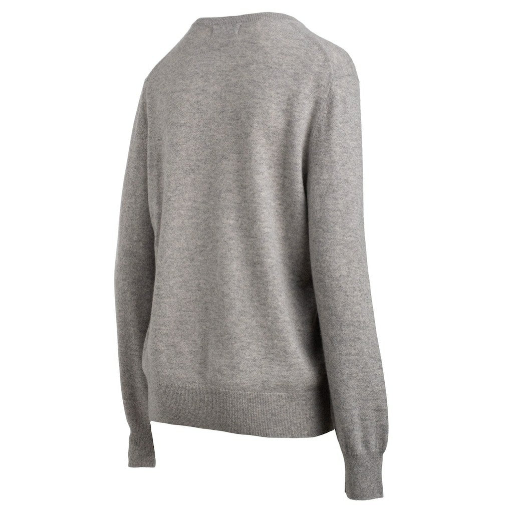 New England Patriots NAADAM Cashmere Sweater Gray | NFL