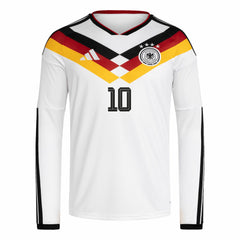 Jamal Musiala Germany National Team 2026 Home Replica Long Sleeve Jersey White | Adidas discount