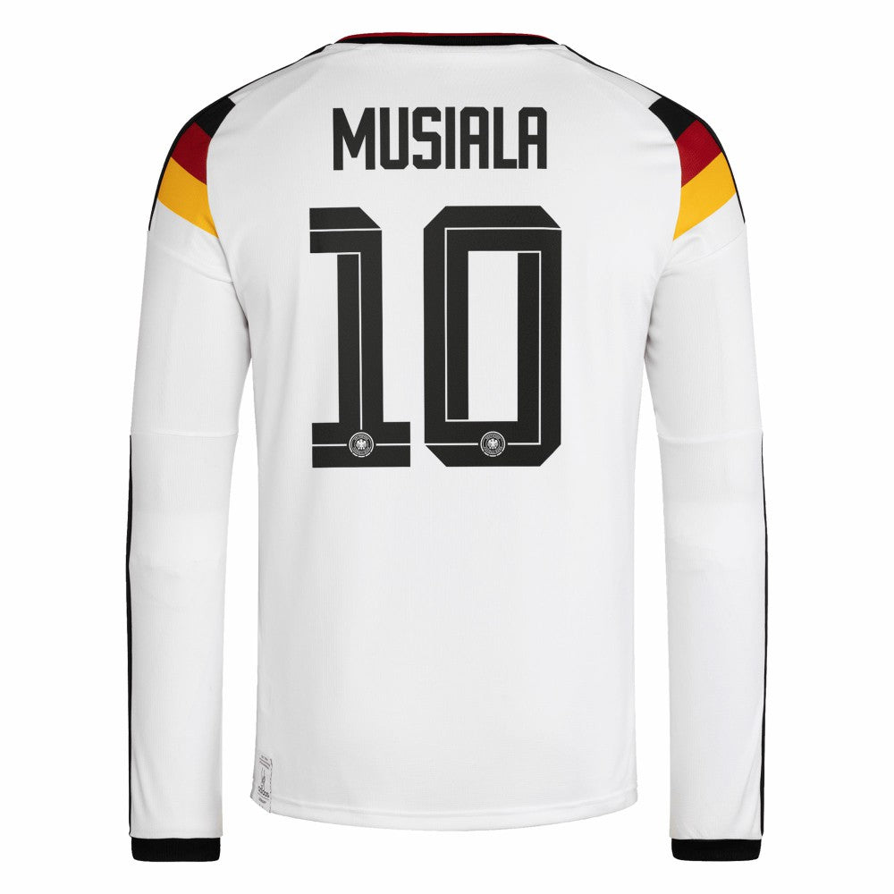 Jamal Musiala Germany National Team 2026 Home Replica Long Sleeve Jersey White | Adidas discount