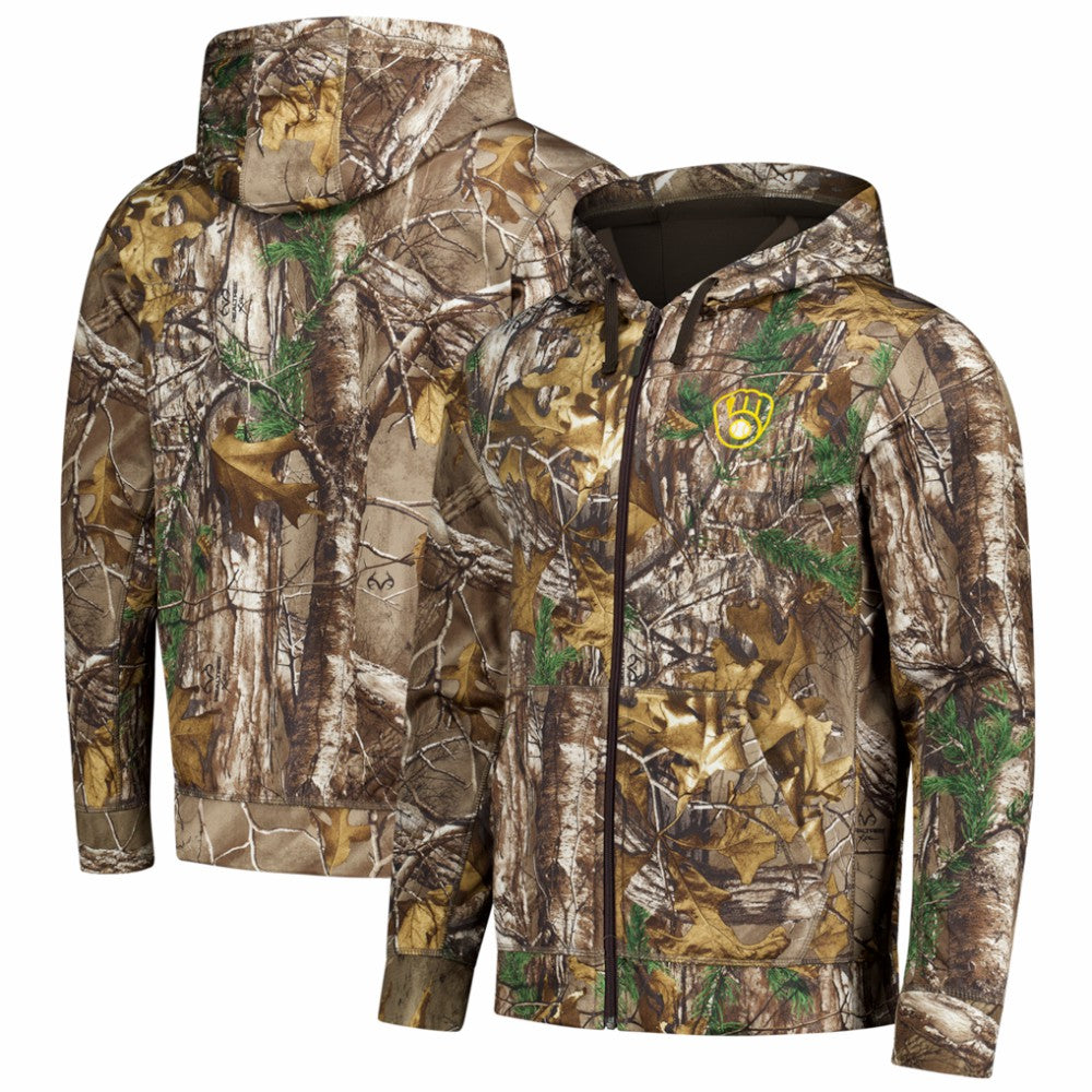 Milwaukee Brewers Dunbrooke Trophy Realtree Full-Zip Hoodie - MLB