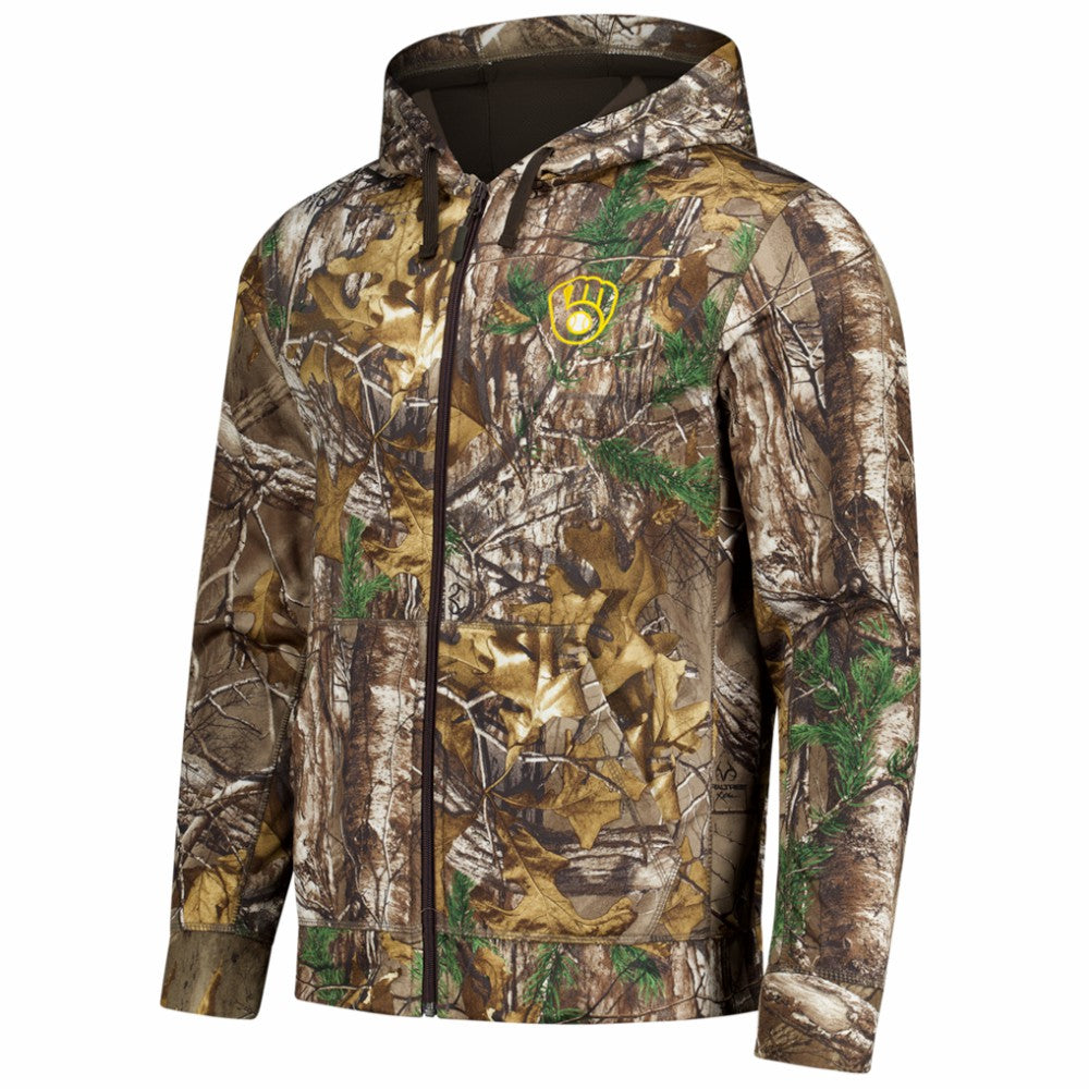Milwaukee Brewers Dunbrooke Trophy Realtree Full-Zip Hoodie - MLB