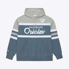 Baltimore Orioles Mitchell & Ness Cooperstown Collection Thunderstorm Head Coach Hoodie - MLB
