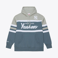New York Yankees Mitchell & Ness Cooperstown Collection Thunderstorm Head Coach Hoodie - MLB