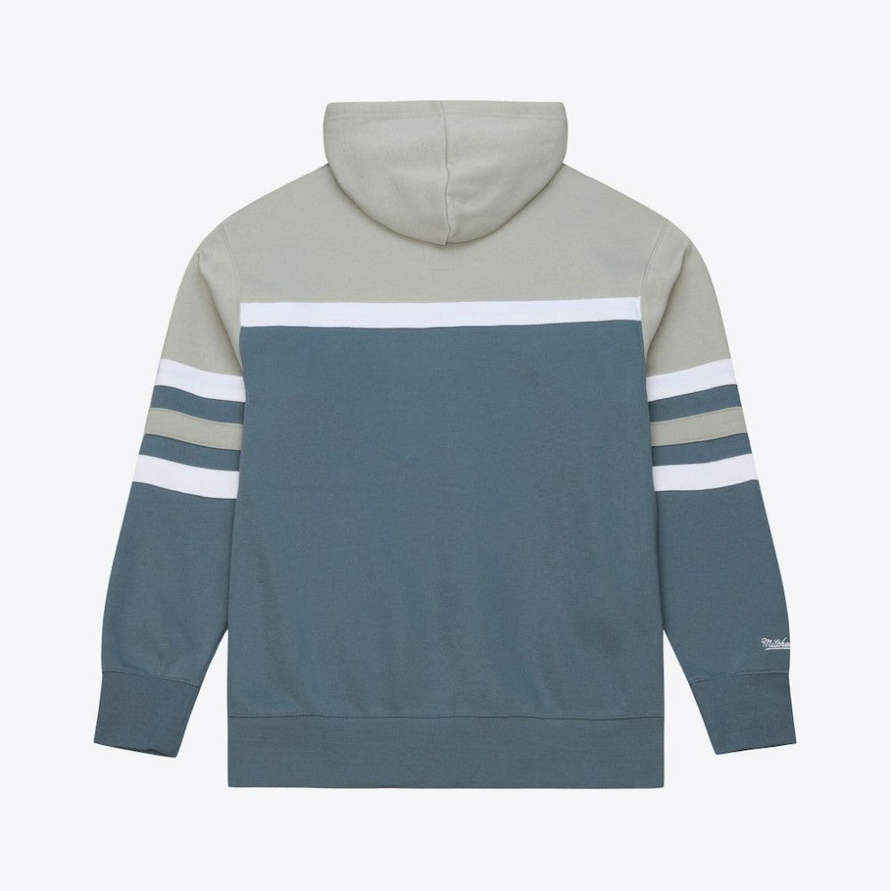 New York Yankees Mitchell & Ness Cooperstown Collection Thunderstorm Head Coach Hoodie - MLB