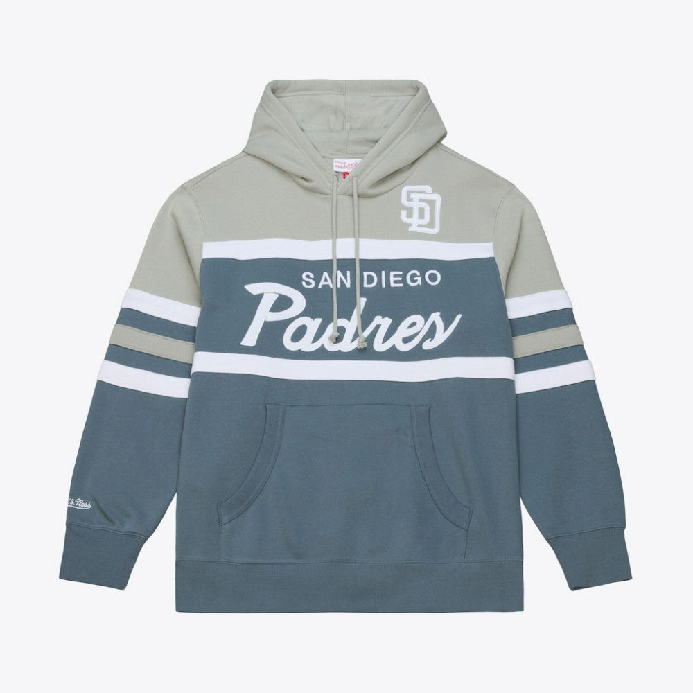 San Diego Padres Mitchell & Ness Cooperstown Collection Thunderstorm Head Coach Hoodie - MLB