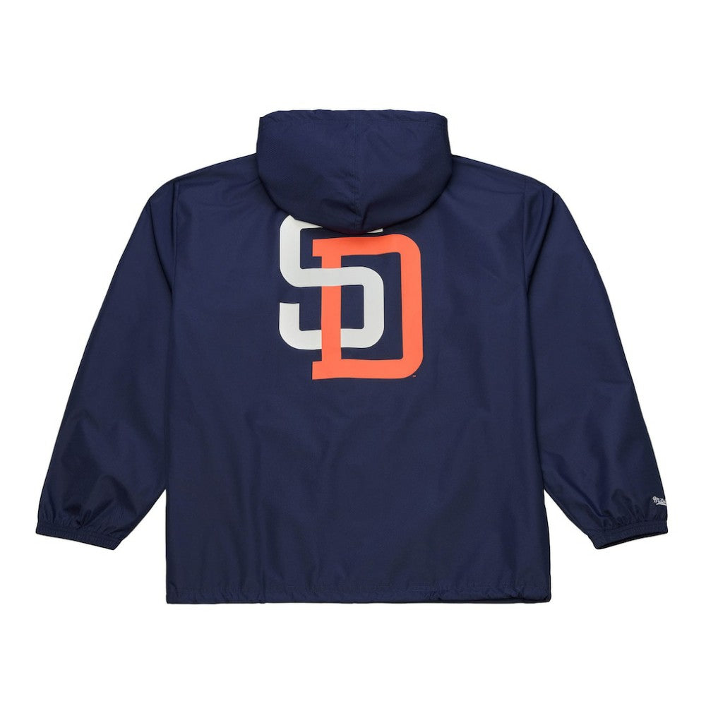 San Diego Padres Mitchell & Ness Full-Snap Hooded Coaches Jacket - MLB