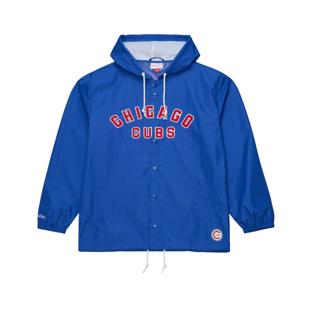 Chicago Cubs Mitchell & Ness Full-Snap Hooded Coaches Jacket - MLB