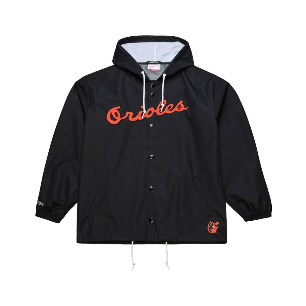Baltimore Orioles Mitchell & Ness Full-Snap Hooded Coaches Jacket - MLB