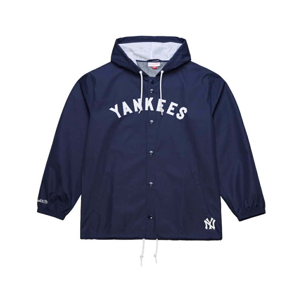 New York Yankees Mitchell & Ness Full-Snap Hooded Coaches Jacket - MLB