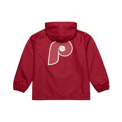 Philadelphia Phillies Mitchell & Ness Full-Snap Hooded Coaches Jacket - MLB