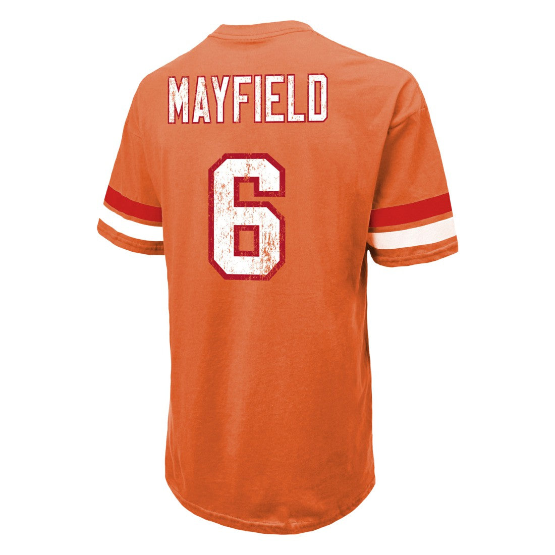 Baker Mayfield Tampa Bay Buccaneers Majestic Threads Oversized T-Shirt Orange | NFL