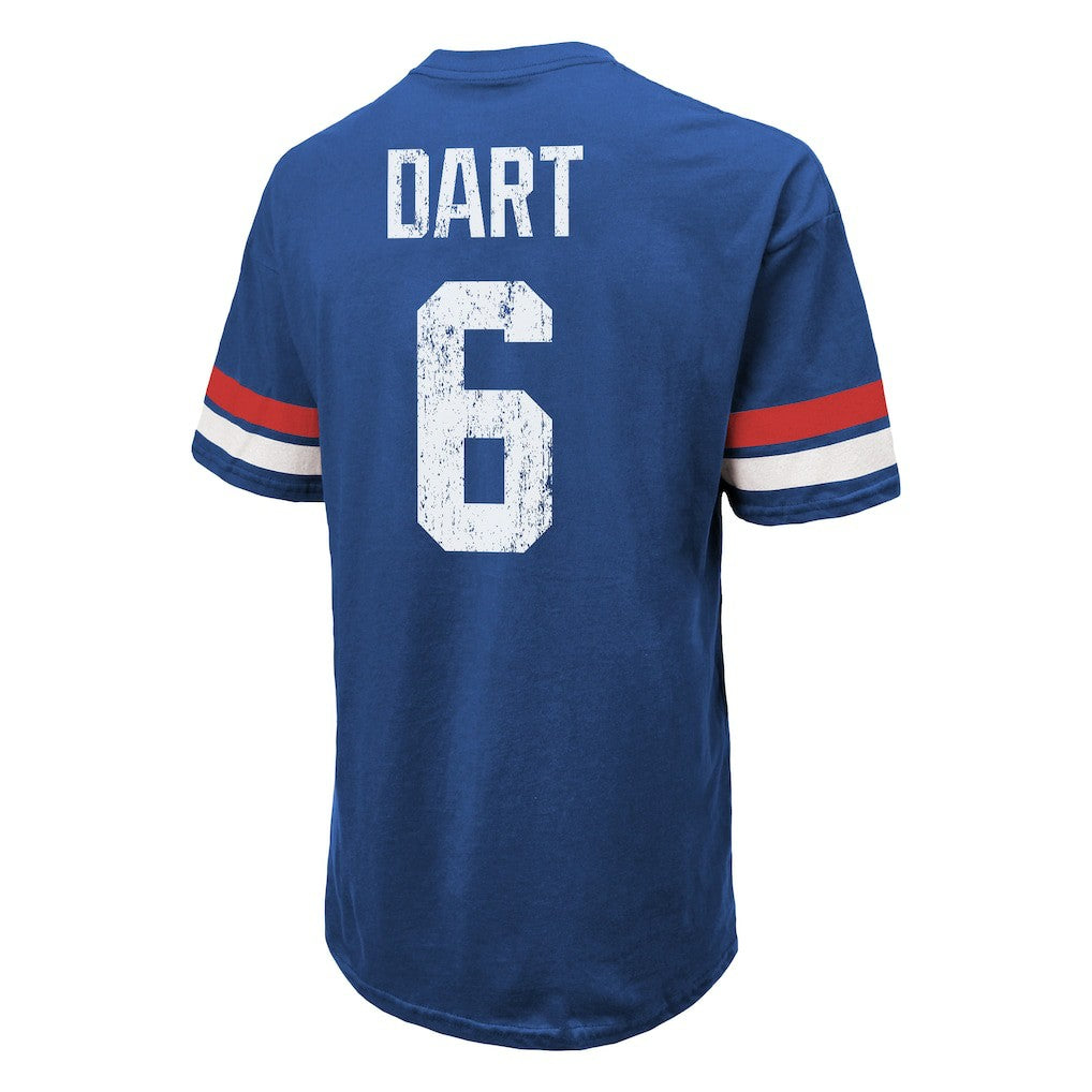 Jaxson Dart New York Giants Majestic Threads Oversized T-Shirt Royal | NFL