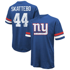 Cam Skattebo New York Giants Majestic Threads Oversized T-Shirt Royal | NFL