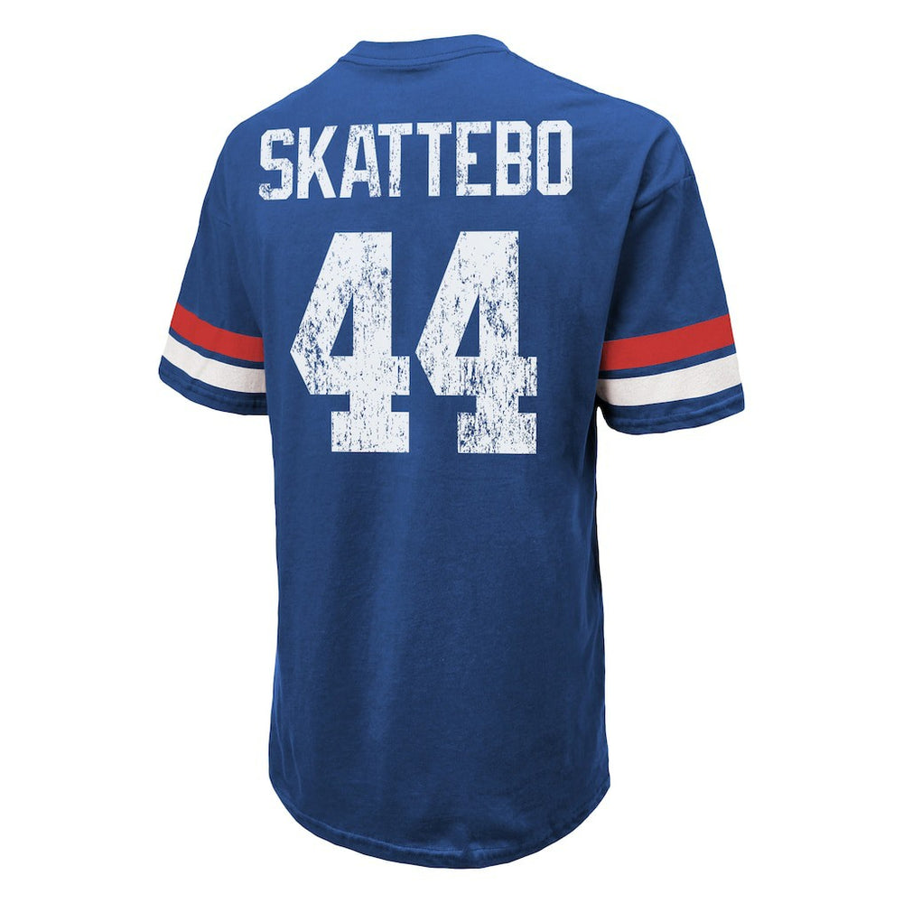 Cam Skattebo New York Giants Majestic Threads Oversized T-Shirt Royal | NFL