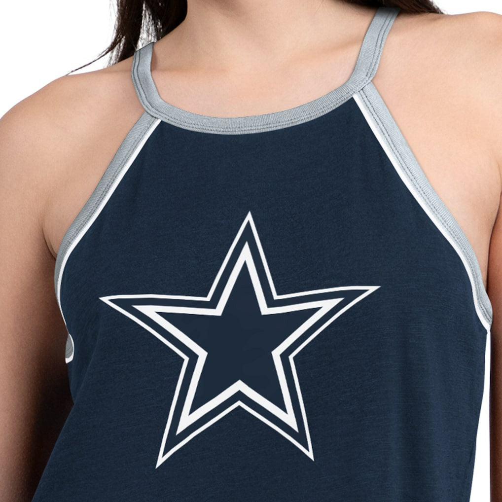 Dallas Cowboys G-III 4Her by Carl Banks Women's Redemption Win Slub Tank Top Navy | NFL