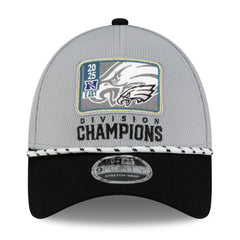 Philadelphia Eagles New Era 2025 NFC East Division Champions Locker Room Trophy Collection 9FORTY Adjustable Hat Gray/Black | NFL