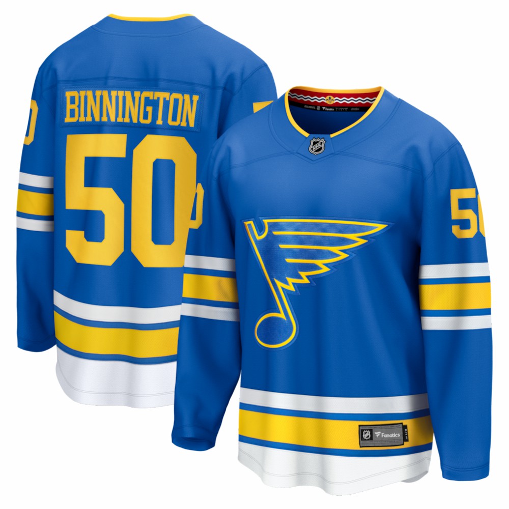 Jordan Binnington St. Louis Blues Fanatics Home Breakaway Jersey - Blue - NHL