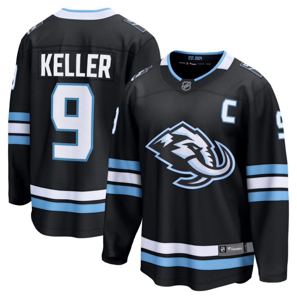Clayton Keller Utah Mammoth Fanatics Home Breakaway Jersey - Black - NHL