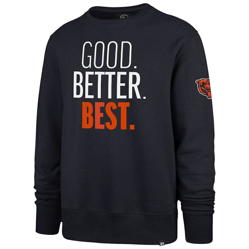 Chicago Bears '47 Good. Better. Best. Headline Sweatshirt Navy | 47 brand