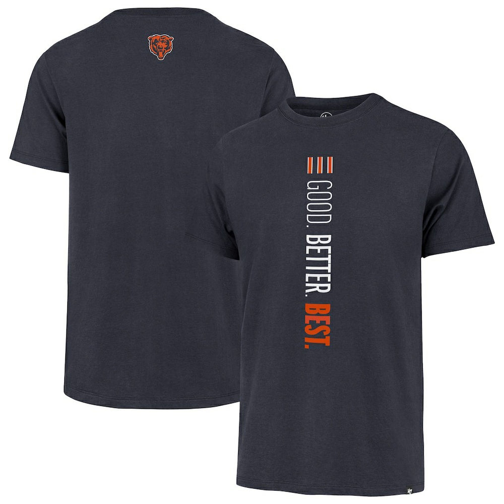 Chicago Bears '47 Good. Better. Best. Franklin T-Shirt Navy | 47 brand