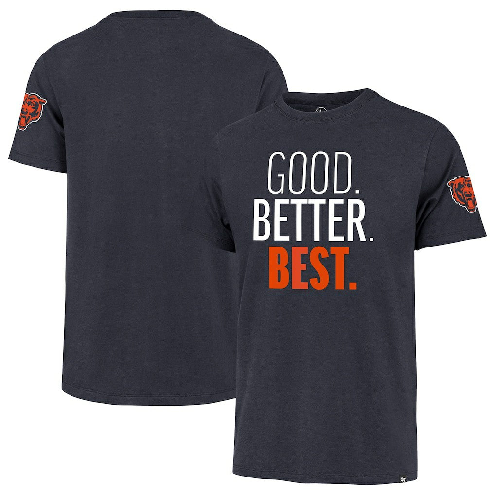 Chicago Bears '47 Good. Better. Best. Franklin T-Shirt Navy | 47 brand