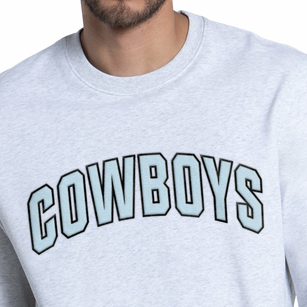 Dallas Cowboys Starter Faceoff Fleece Sweatshirt Ash | NFL