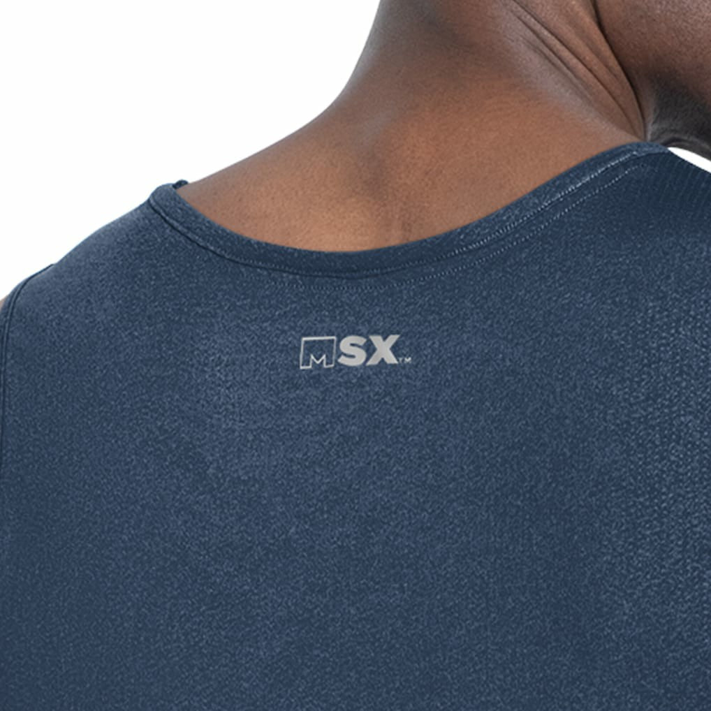 Dallas Cowboys MSX by Michael Strahan Energy Scoop Neck Tank Top Navy | NFL