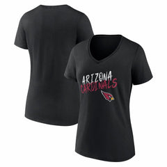 Arizona Cardinals Women's Hustle V-Neck T-Shirt Black | NFL