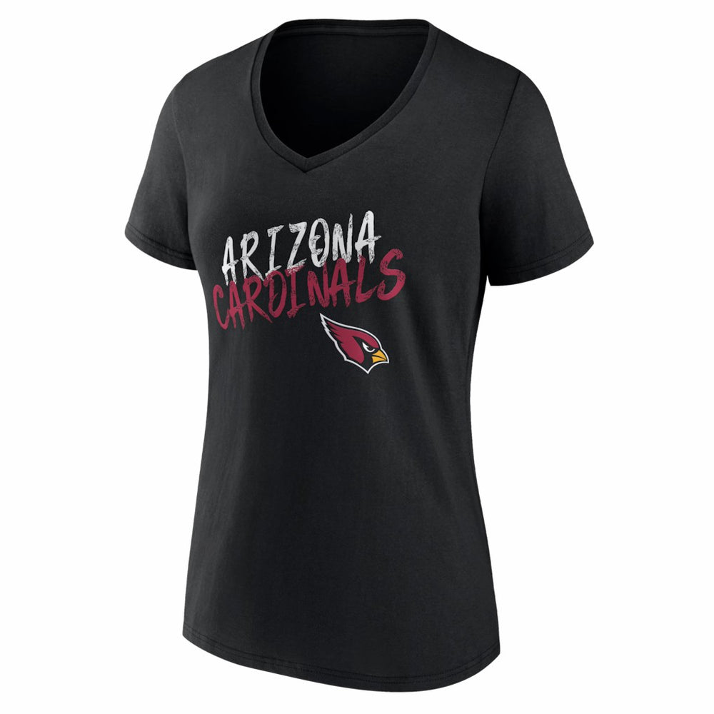 Arizona Cardinals Women's Hustle V-Neck T-Shirt Black | NFL