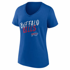 Buffalo Bills Women's Hustle V-Neck T-Shirt Royal | NFL
