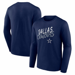 Dallas Cowboys Hustle Long Sleeve T-Shirt Navy | NFL
