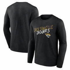 Jacksonville Jaguars Hustle Long Sleeve T-Shirt Black | NFL