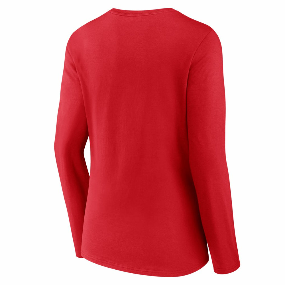 Kansas City Chiefs Women's Hustle Long Sleeve V-Neck T-Shirt Red | NFL