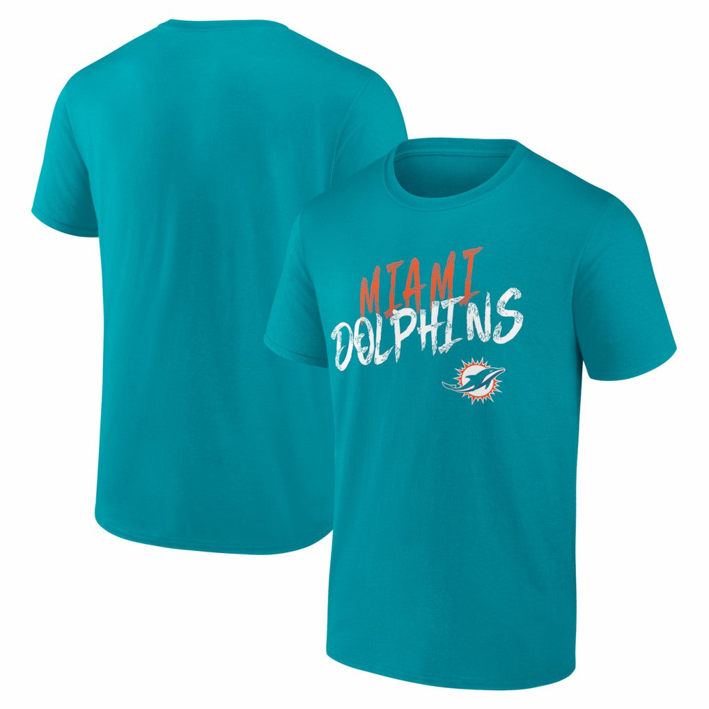 Miami Dolphins Hustle T-Shirt Aqua | NFL