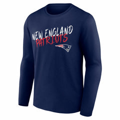New England Patriots Hustle Long Sleeve T-Shirt Navy | NFL
