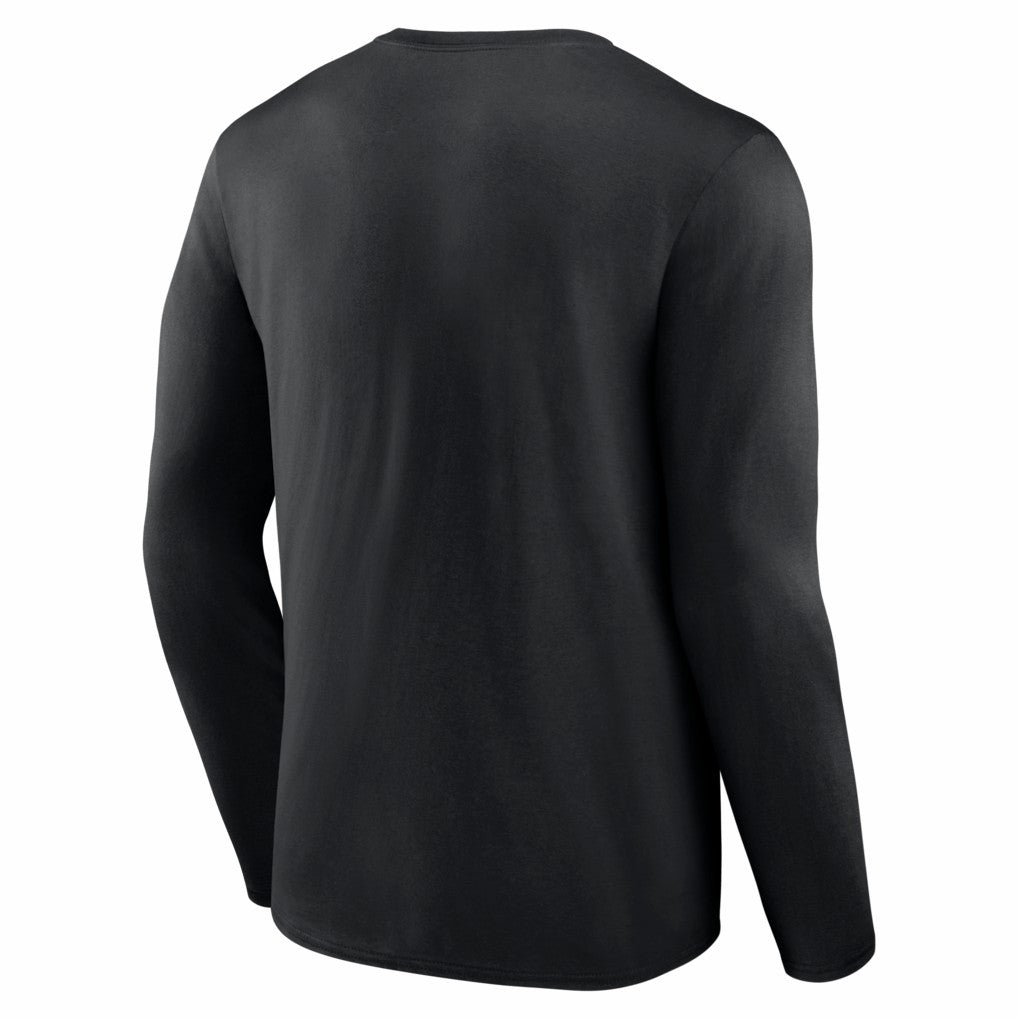 New Orleans Saints Hustle Long Sleeve T-Shirt Black | NFL