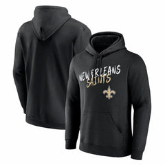 New Orleans Saints Hustle Hoodie Black | NFL