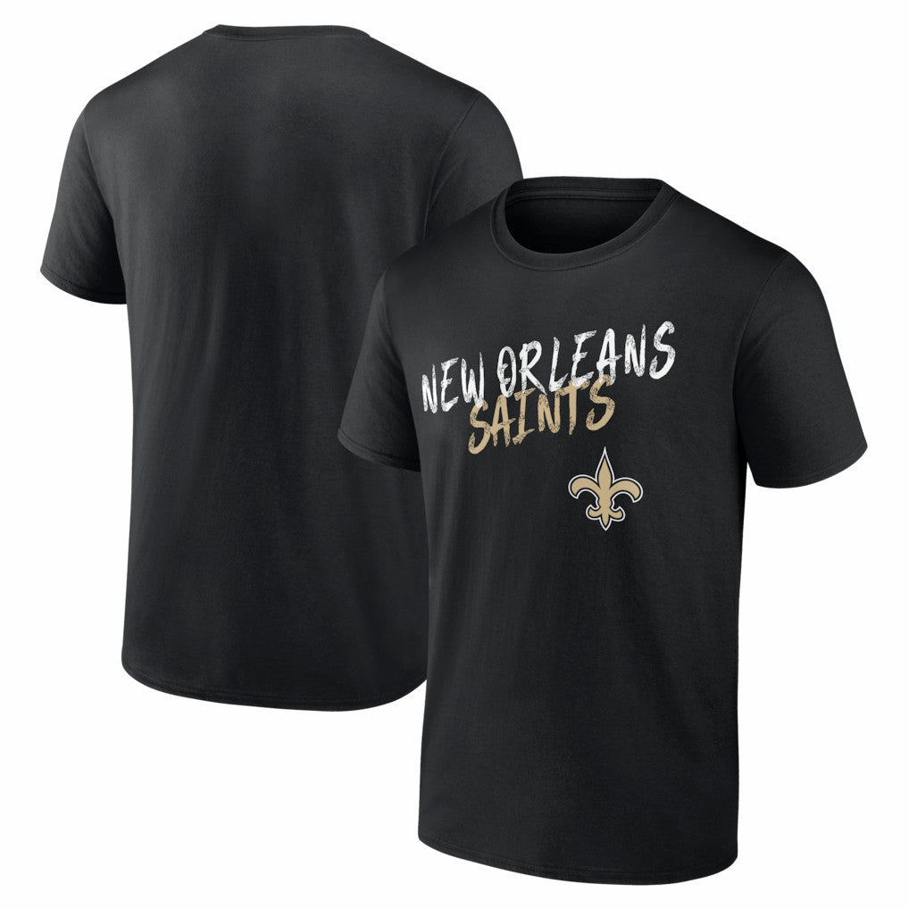 New Orleans Saints Hustle T-Shirt Black | NFL