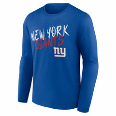 New York Giants Hustle Long Sleeve T-Shirt Royal | NFL